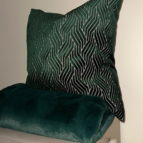 Accents Emerald Green Throw Blanket Pillow Poshmark